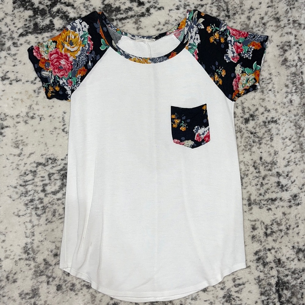 Floral Print Soft Dressy T-Shirt